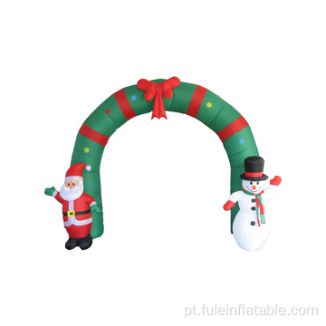 Arco inflável ao ar livre para festa de natal de alta qualidade